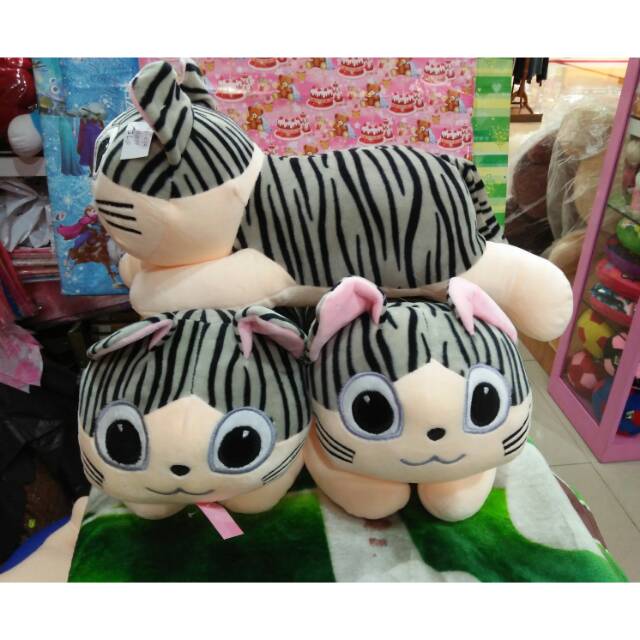 Boneka Kucing Keju Belang 45cm