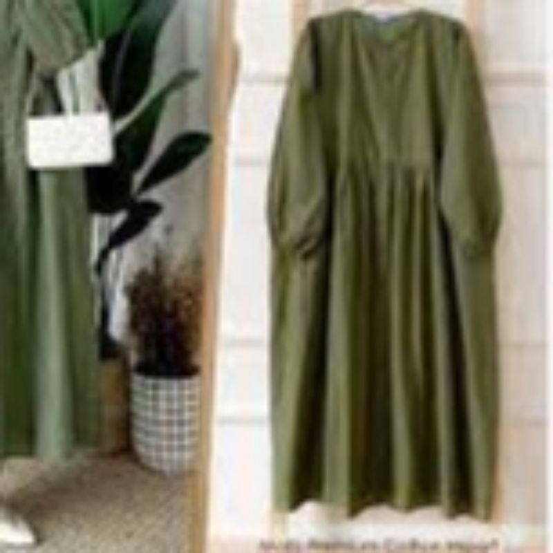 Lucia midi dress fashion muslim remaja wanita