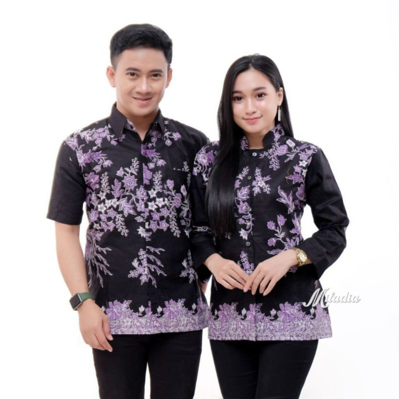 ATASAN BATIK WANITA DAN PRIA SIZE M L XL XXL ll COUPLE BATIK KEKINIAN