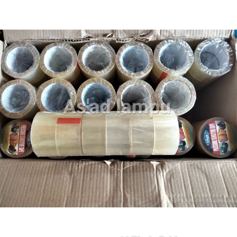 

Lakban/isolasi coklat&bening