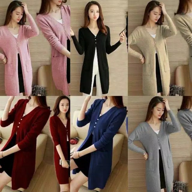 cardigan felys,kardigan tiara,longkardi rajut