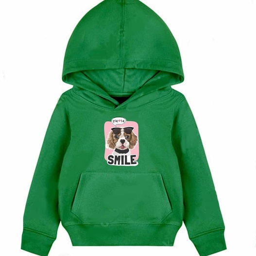 Hoodie Anak Pleasee Smile Sweater Pakaian Fleece M - XL