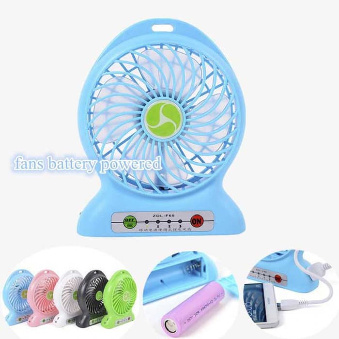 Kipas Angin Mini Portable F95B Charger ( Recharger ) + Powerbank Pb