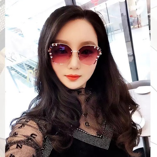 rowling(ka-172)Kacamata  Hitam Terbaru Wanita No Frame Titanium Diamond Style Kacamata Fashion Murah/Kacamata Sunglasses Import Wanita Kacamata Fashion