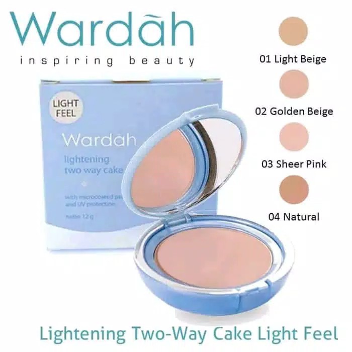 ❣️Rakkistore99❣️Wardah Lightening Powder Foundation Light Feel 12g (100% Original)