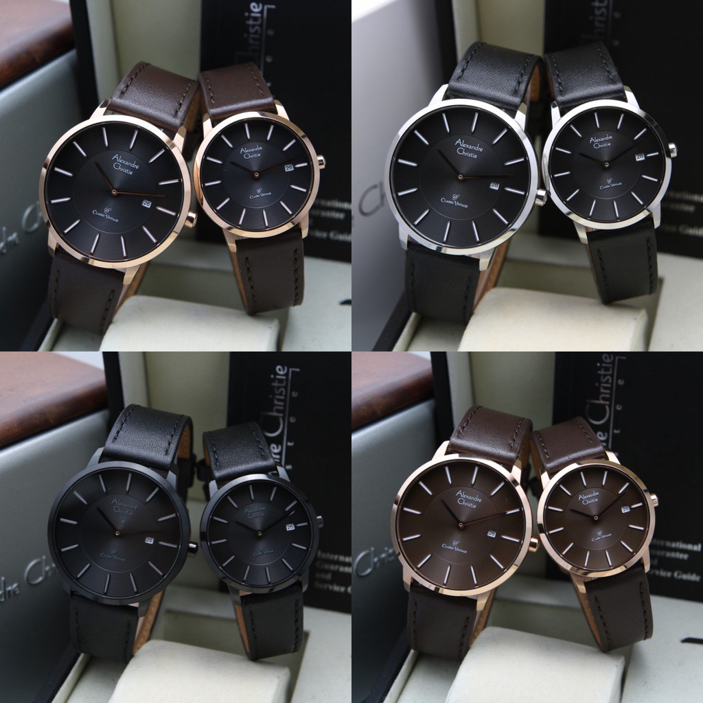 JAM TANGAN COUPLE ALEXANDRE CHRISTIE AC 8653 / AC8653  ORIGINAL GARANSI RESMI 1 TAHUN