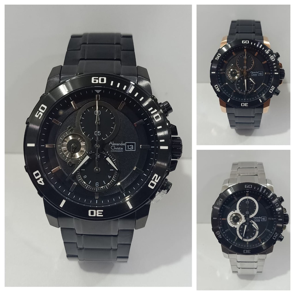 Jam Pria Alexandre Christie AC6473 AC 6473 Original Garansi Resmi Alexander Christie Free Baterai
