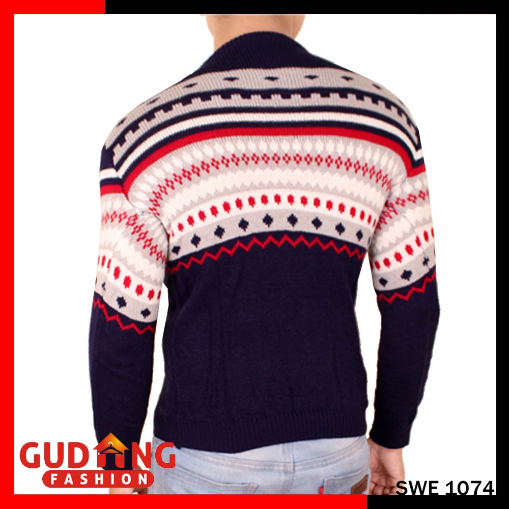 Sweater Motif Tribal Pria - SWE 1074