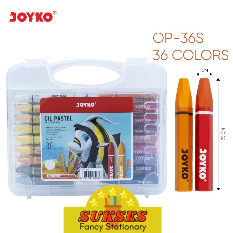 

PAKBOS Crayon Krayon Minyak Oil Pastel Joyko Ki-P-36 (Pp-Case)