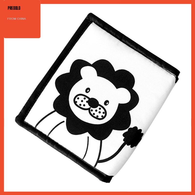 [In Stock] Newborn Baby Black and White Soft Book Rustling Crinkle Paper Teething Toy