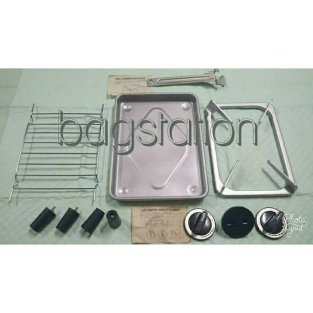 KAKI KARET TUNGKU KNOB OVEN TOASTER SET 6 IN 1 EX SANYO JAPAN ORIGINAL ASLI