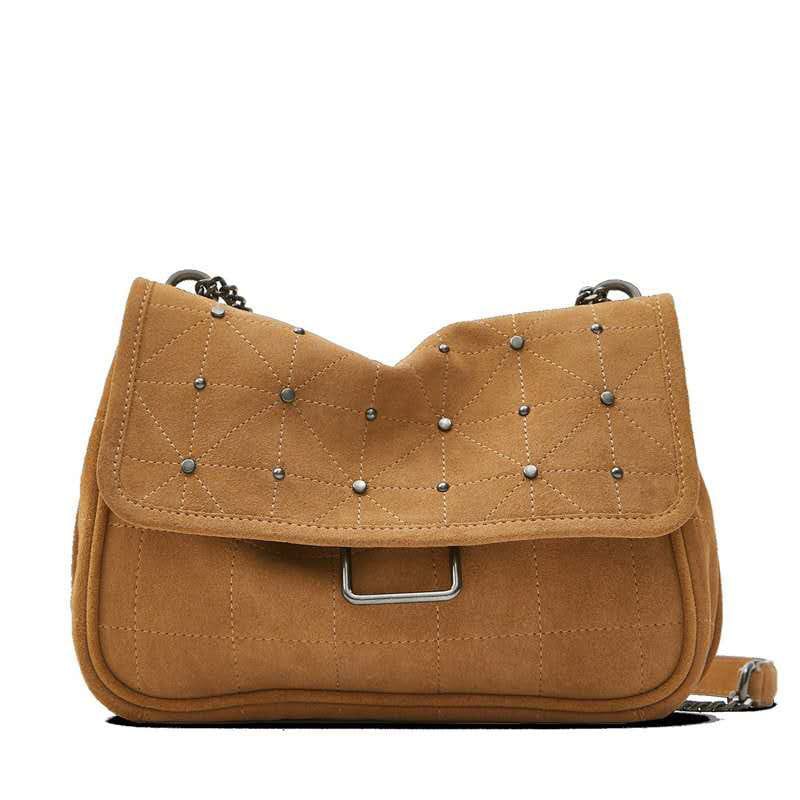 TAS ZARAA ZR TAS SELEMPNG SLING BAG SPLIT SUEDE CROSSBODY WITH PEARL PREMIUM #3052