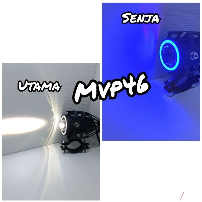 LAMPU TEMBAK LED U7 BESAR CREE 4D LENSA TRANSF0RMER SINAR PROJIE HID BLUE