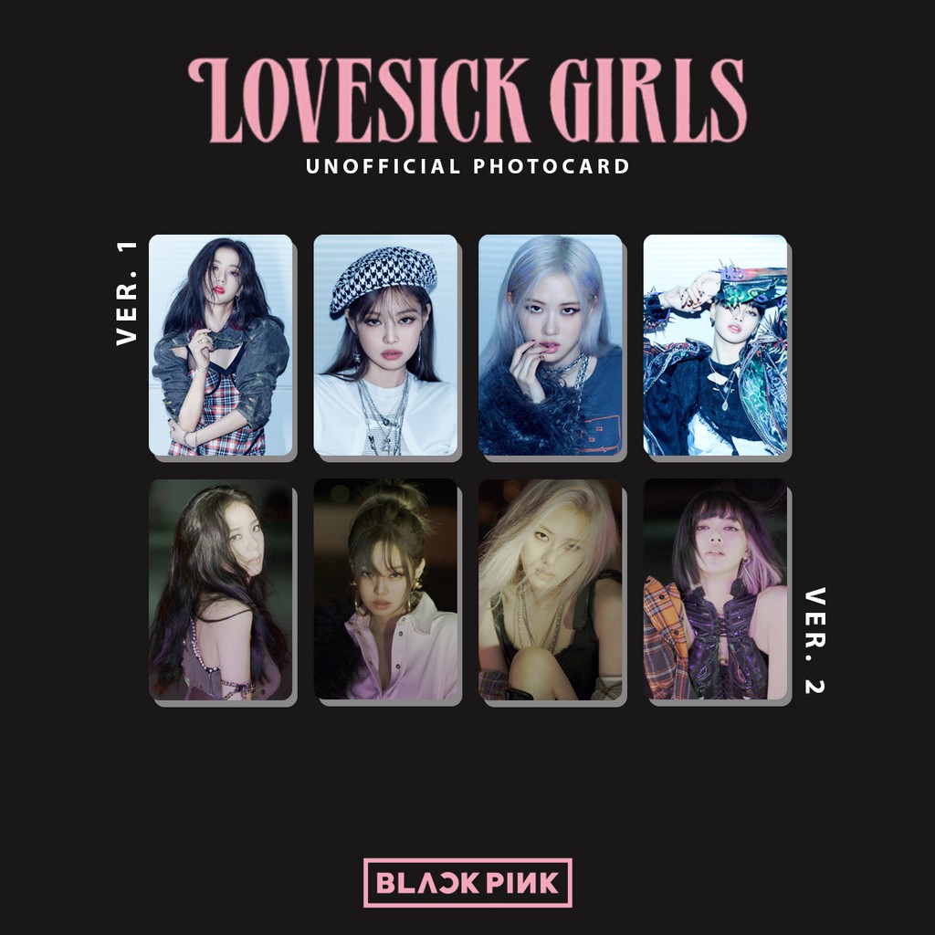 Unofficial Photocard BLACKPINK Lovesick girls