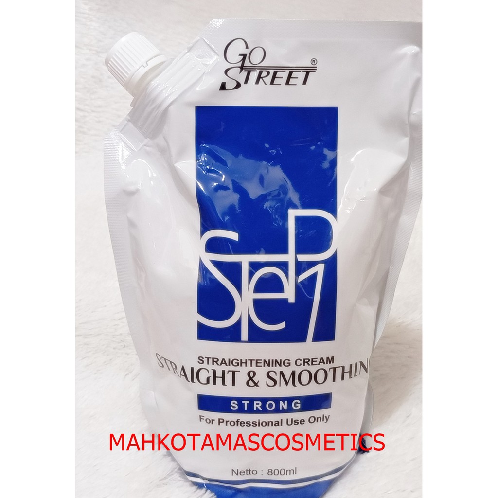 GO STREET Smoothing Obat pelurus rambut STEP 1 & 2