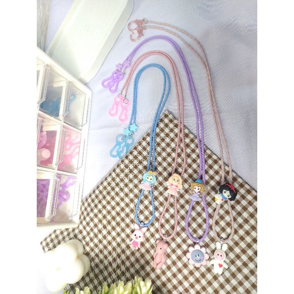 STRAP MASKER KONEKTOR MASKER 2IN1 KALUNG MASKER ANAK PEREMPUAN KOREA PRINCESS