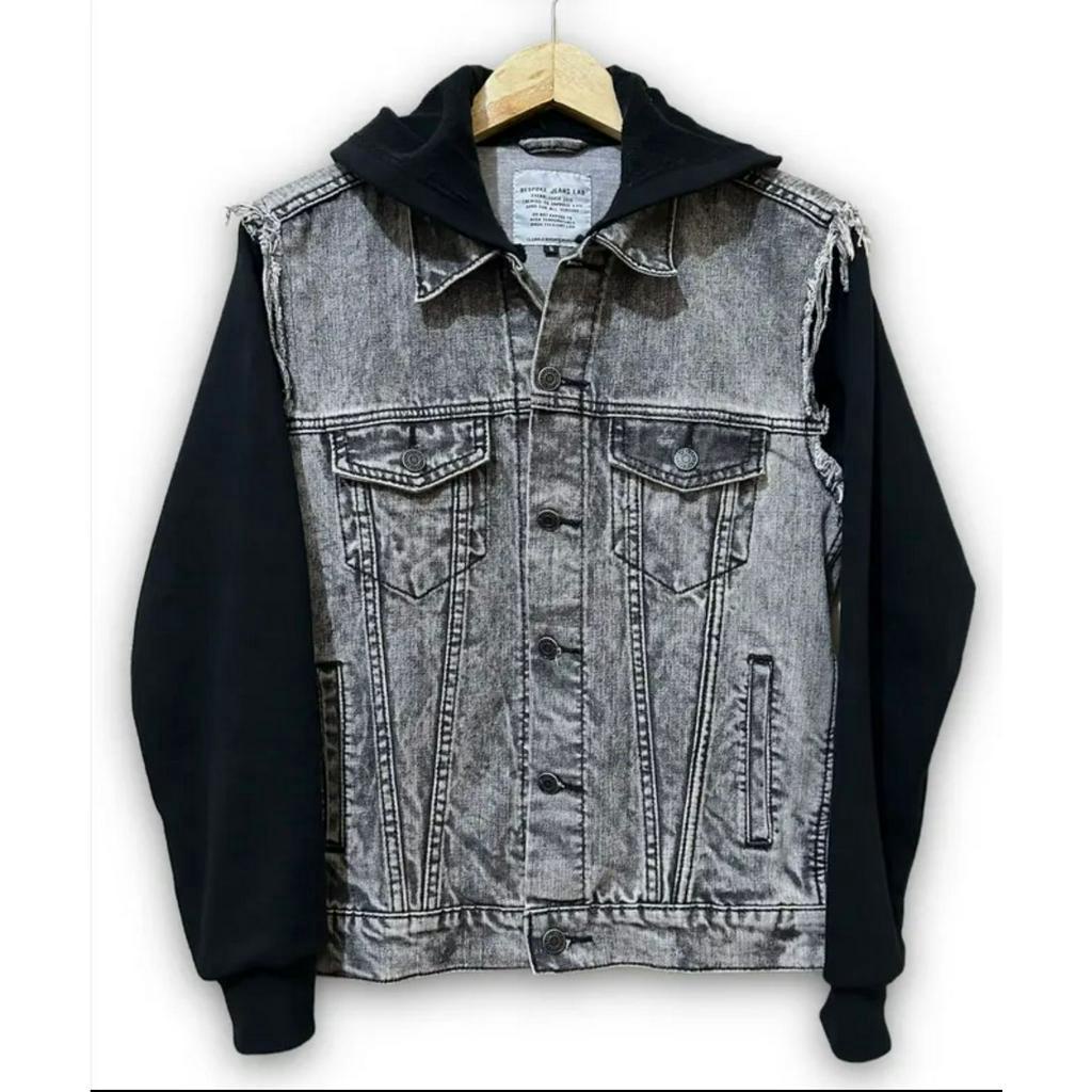 JAKET JEANS PRIA COWOK MODEL TEMPEL SOBEK LEVIS TEBARU MODEL KOMBINASI KUPLUK