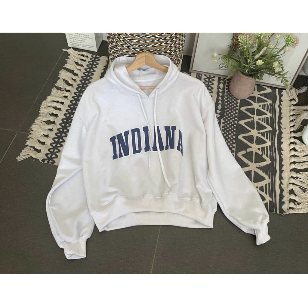 Indiana crop atasan blouse sweater wanita