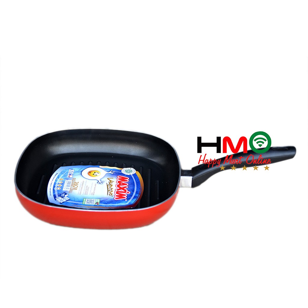 Panci Wajan Goreng Teflon Kotak Square Grill 26CM Penggorengan Serbaguna