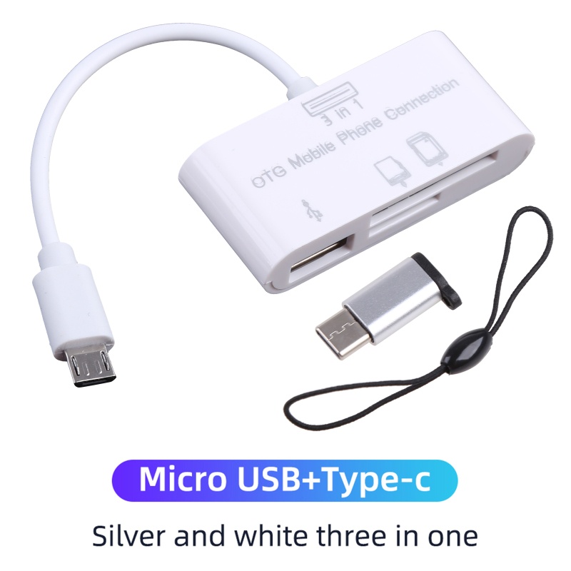 Btsg Super Speed Type C Memory Card Reader Compact Flash Card Adapter Untuk Micro USB SD TF Card U Disk Converter Untuk Comp