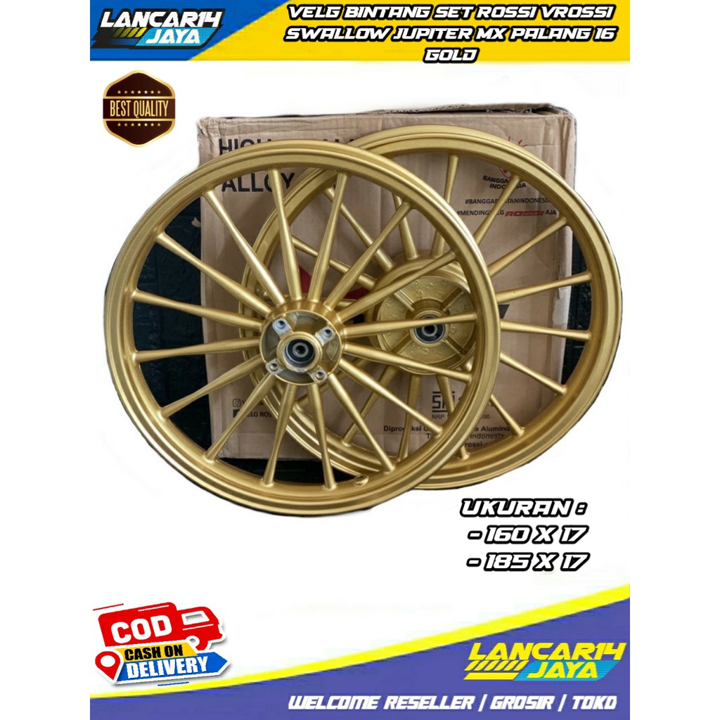 VELG BINTANG SET JUPITER MX PALANG 16 VROSSI ROSSI GOLD