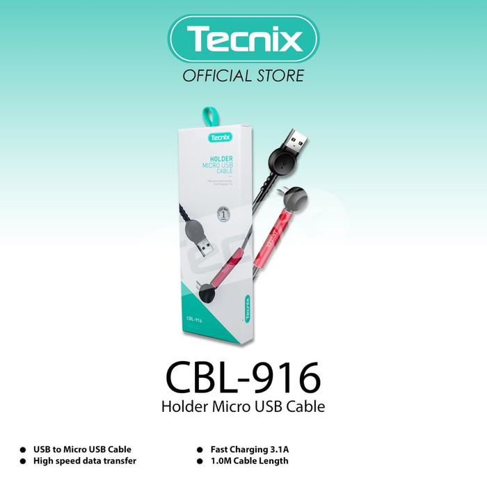 Tecnic CBL-916 Cable micro USB fast Charging 3.1A