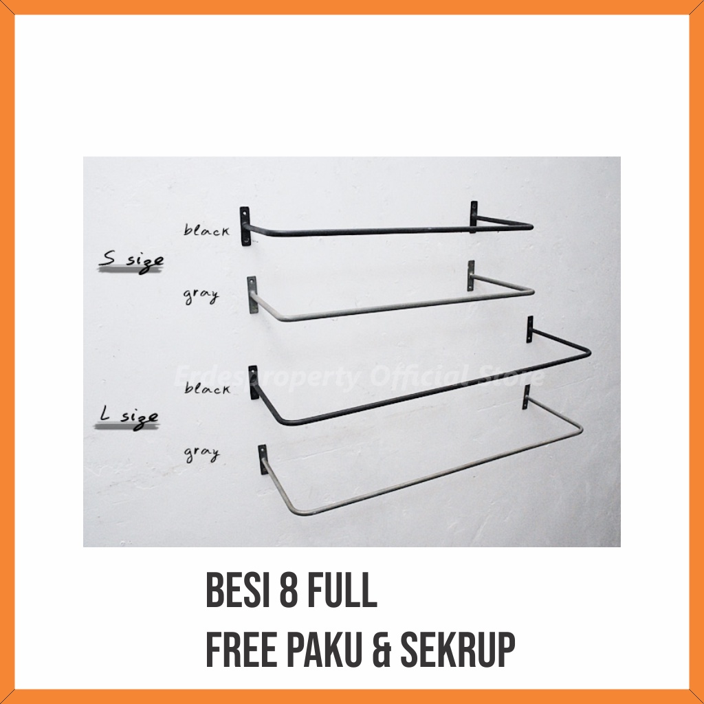 Gantungan Cantolan Tempat Rak Baju Handuk Sarung Full Besi Hanger Serbaguna Multifungsional Nordic