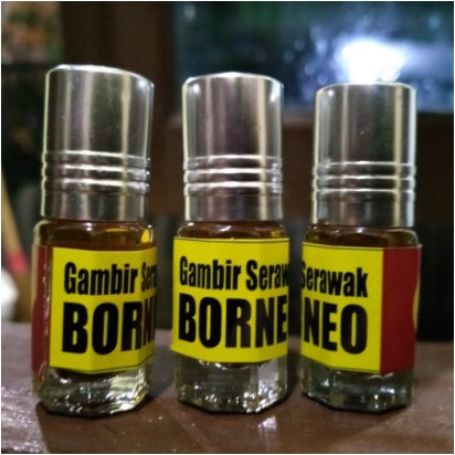 GAMBIR SERAWAK CAIR ORIGINAL BORNEO KALIMANTAN KEMASAN MERAH KUNING