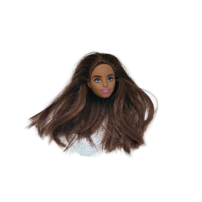 kepala boneka Barbie mattel