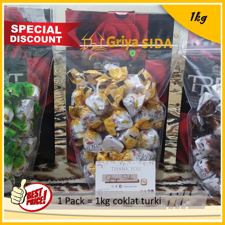 Coklat Turki 1kg coklat trent original kuning nikmat sehat hemat amat PROMO!!