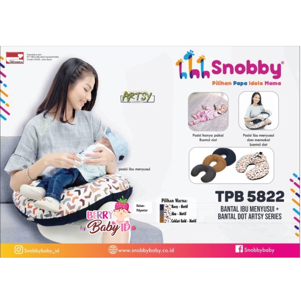 Snobby Bantal Ibu Menyusui Perlengkapan Nursing Pillow Multifungsi Berry Mart