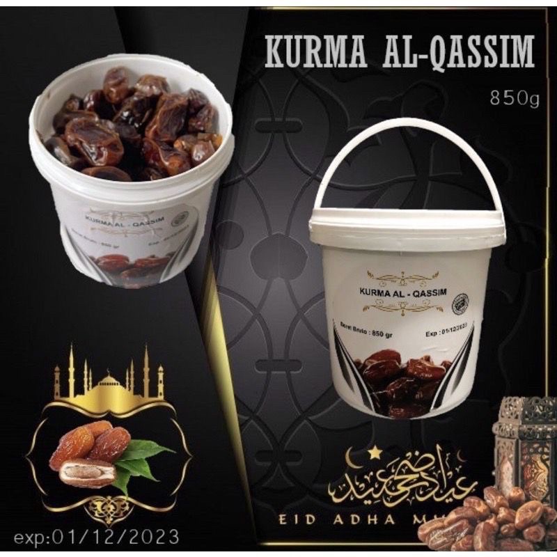 

Kurma al-qassim 850gram bulan puasa ready stock exp masih lama new product kurma ramadhan