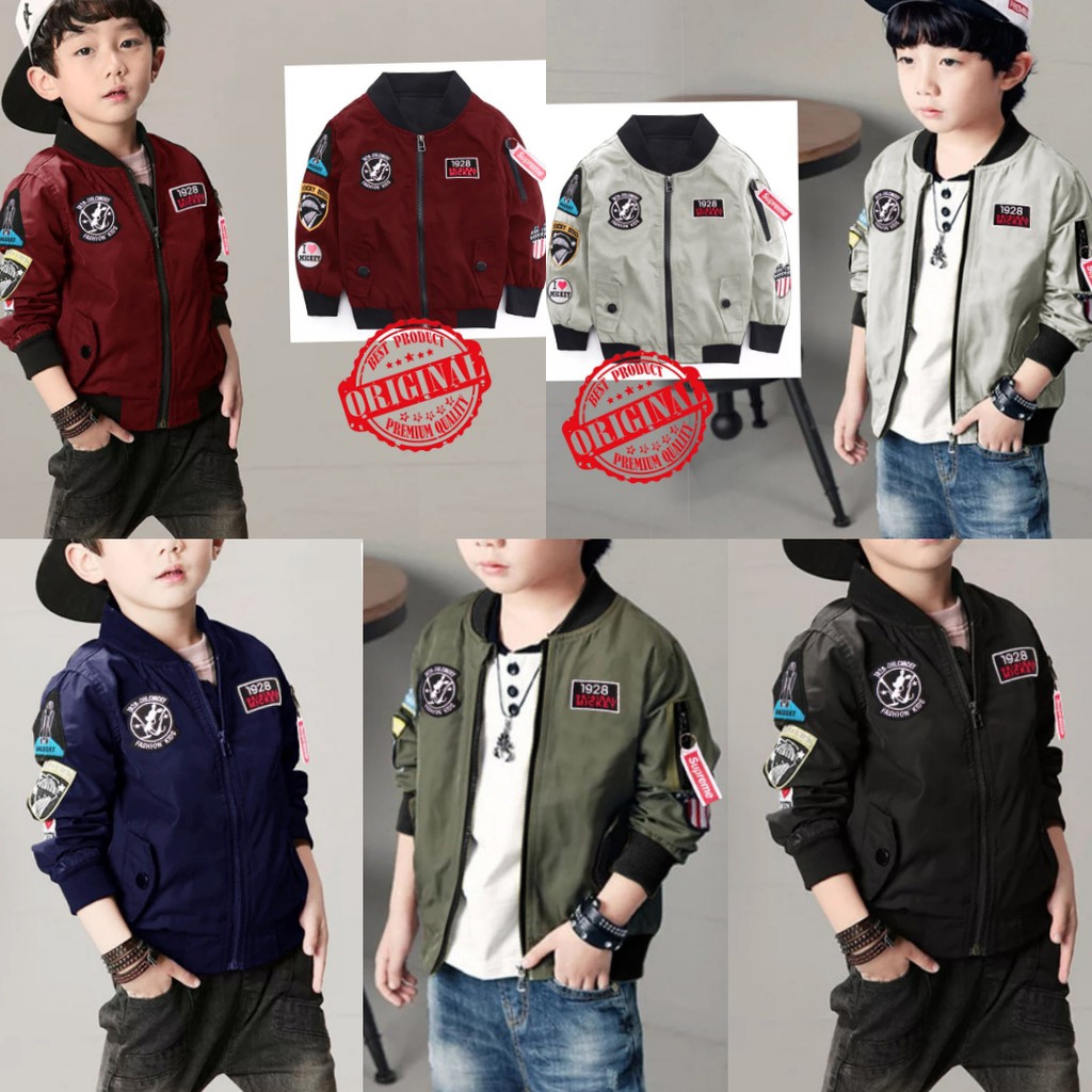 KIDS JAKET BOMBER MICKEY  _G