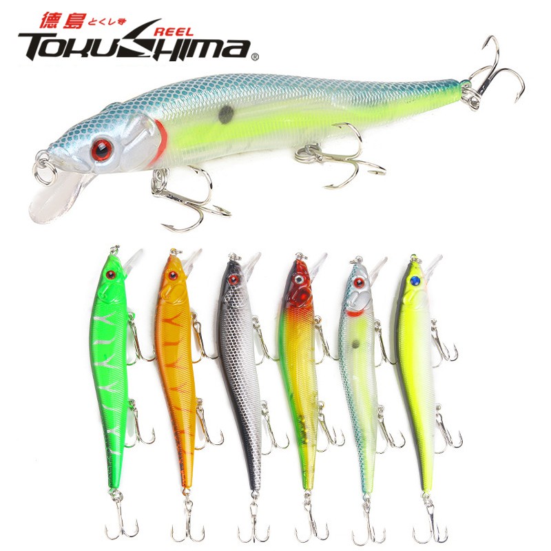 6 Colors Top Water Lure Spinner Bait Minnow Lure Fishing Bait 15g/11.5cm Floating Lure