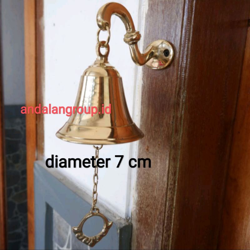 lonceng pintu rumah / bel lonceng rumah kuningan