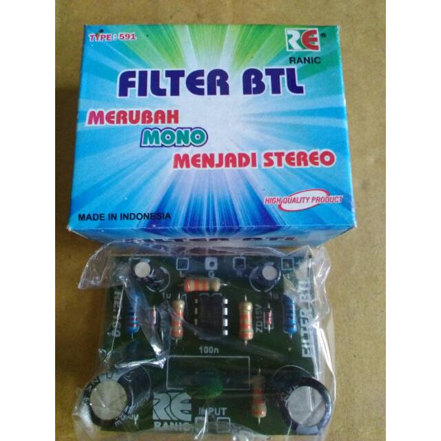Kit Filter BTL Merubah Mono Jadi Stereo