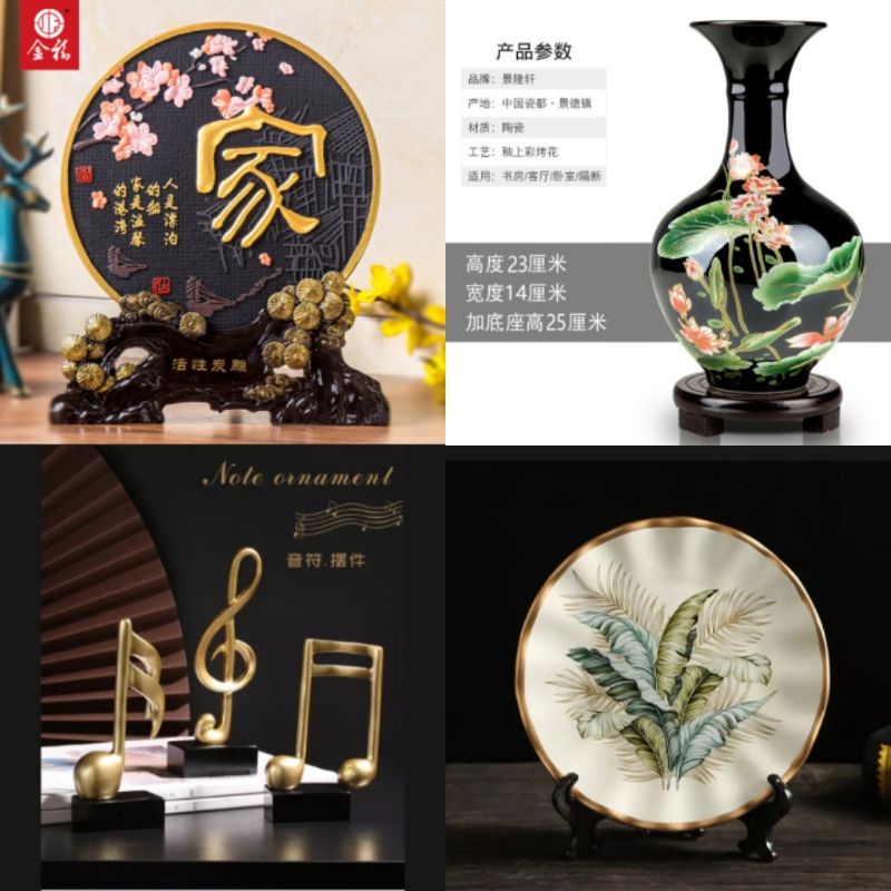 Pajangan keramik set  vas keramik  guci keramik   dekorasi keramik angsa keramik