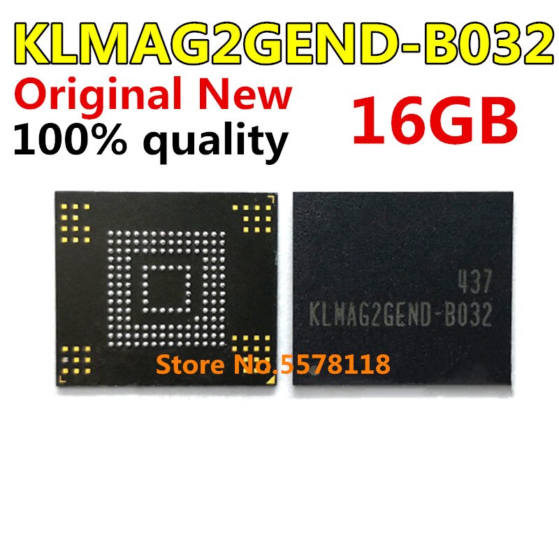 (Ready Stock) 1-10PCS KLMAG2GEND-B032 KLMAG2GEND BGA-153 Chip Memori EMMC