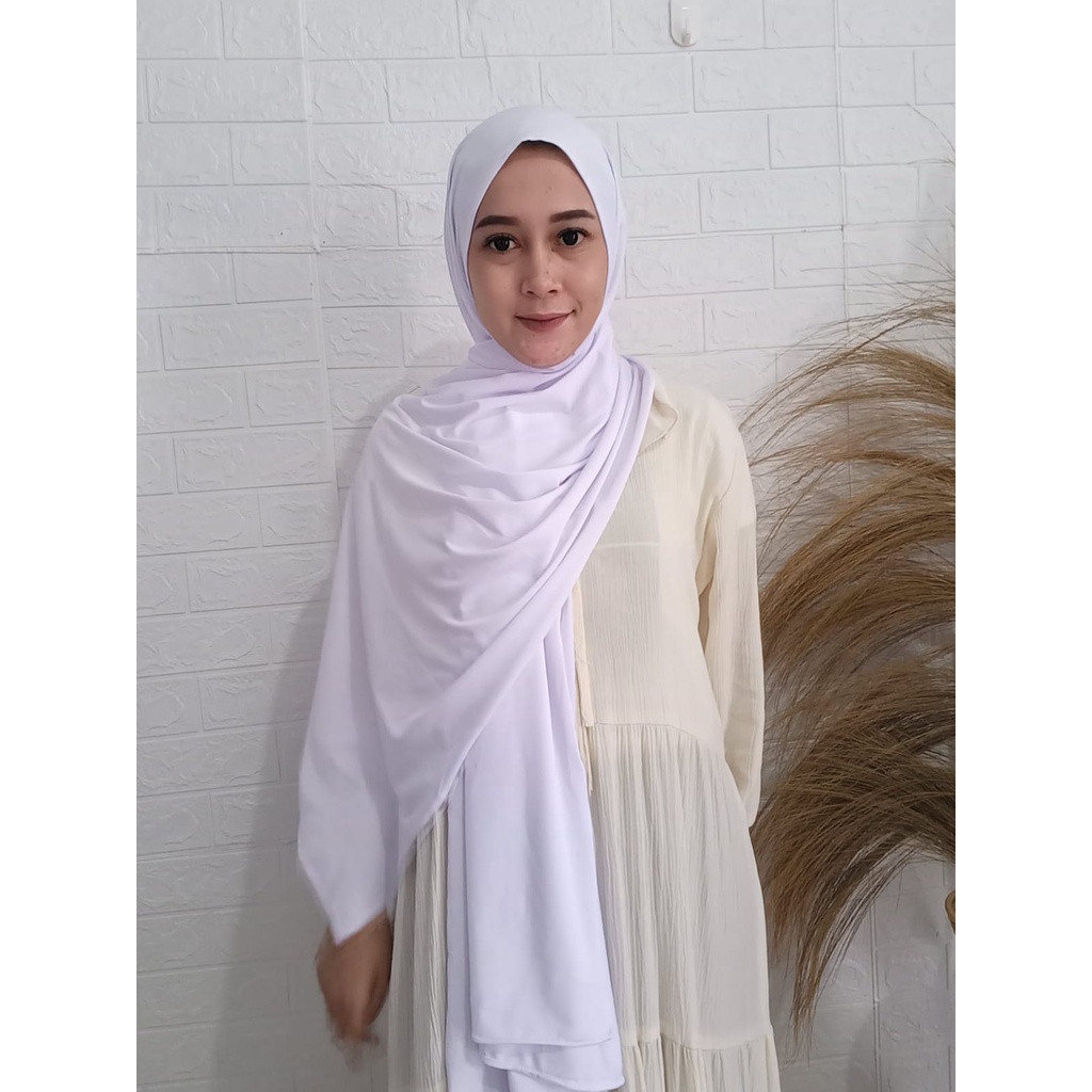 pashmina jersey pashmina kaos premium flowy