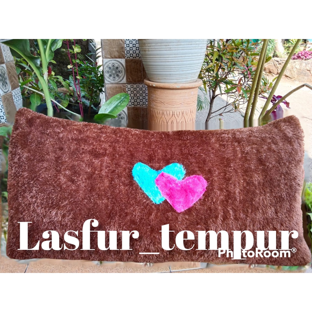 TERLARIS ORIGINAL sarung bantal cinta bulu 50 X 90 sarung bantal panjang besar