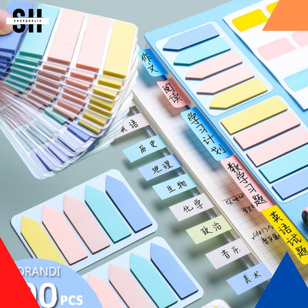 Jual Sticky Note Memo Note Memo Stick Sticker Removable Pet Arrow Indikator Label Stiker Indeks