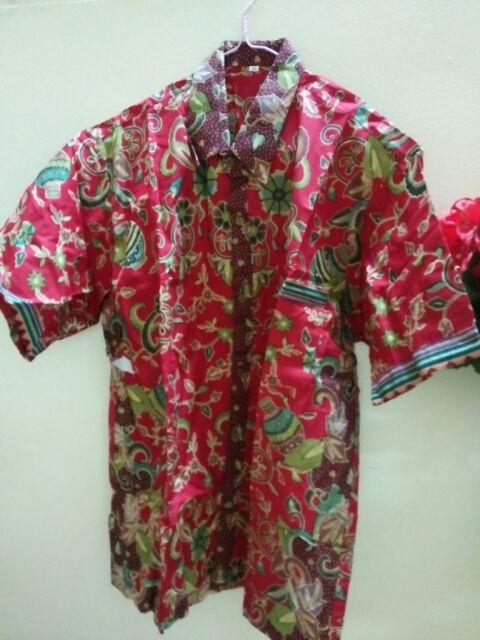 Qnunbatik Kemeja Batik Lengan Pendek Standard - Jumbo 5l Azizah Gentong