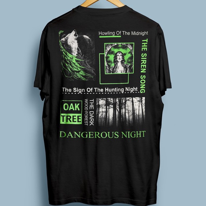 KAOS DISTRO PRIA SIREN SONG BAJU DISTRO / KAOS HITAM / BAJU METAL