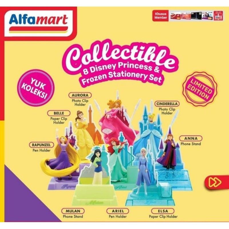 disney princess stationery set alfamart