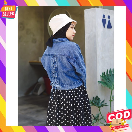 Jaket Jeans Jins Wanita Levis Kekinian Cewek Terbaru 2021 Import Nh798 Jaket Jeans Crop Kode Fx 71