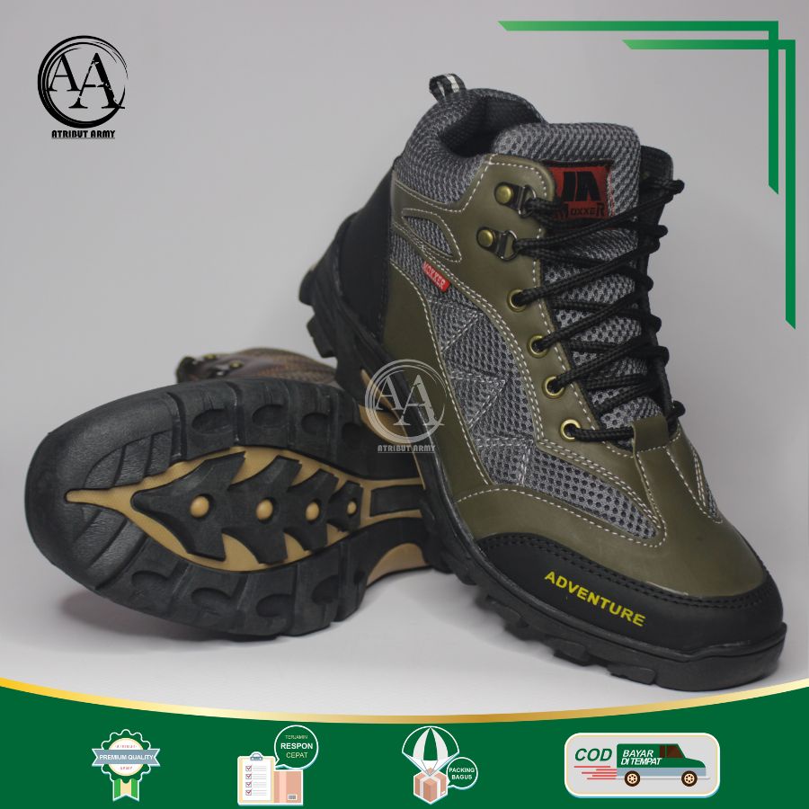 SEPATU HIKING GUNUNG CASUAL PRIA BOOTS SEPATU TOURING OUTDOOR JOGGER PRIA KASUAL KULIT ASLI SYNTETIC - B01