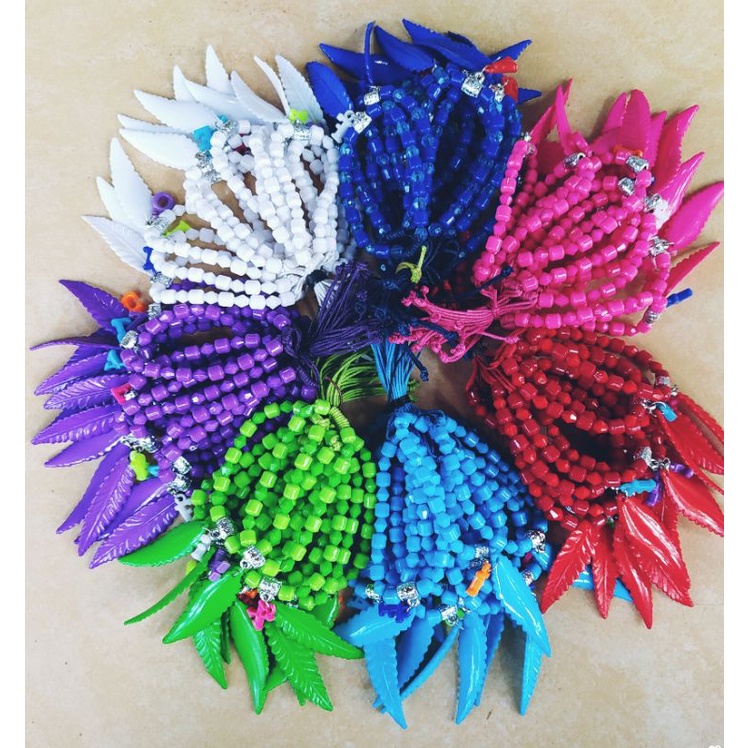 12pcs Gelang Anak Marvel Bandul Huruf &amp; Daun