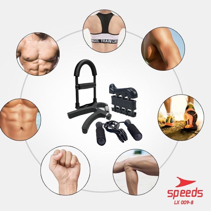 SET Hand grip Set 5-60Kg powerwrist Finger Exercise SPEEDS ORIGINAL LX09-8 / 011-6-2