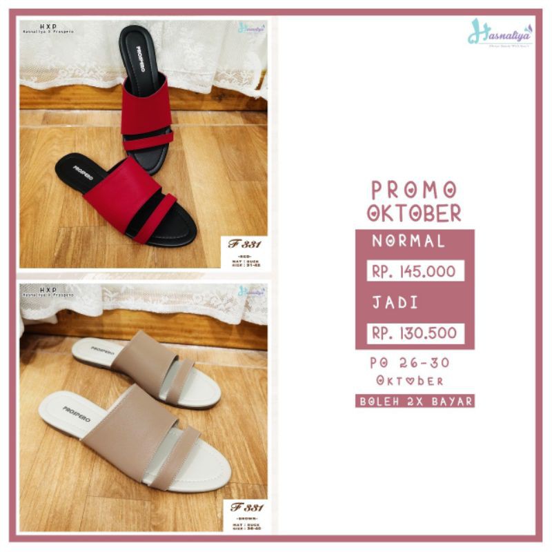 F 331 Prospero x Hasnaliya bayar 2x, Harga Diskon