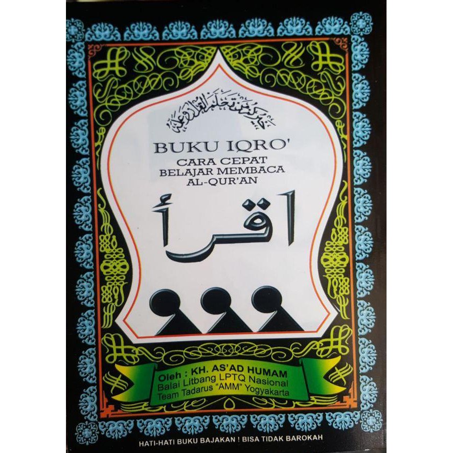 Jual Buku Iqro' Besar Buku Iqro Cara Cepat Belajar Membaca Al Quran ...